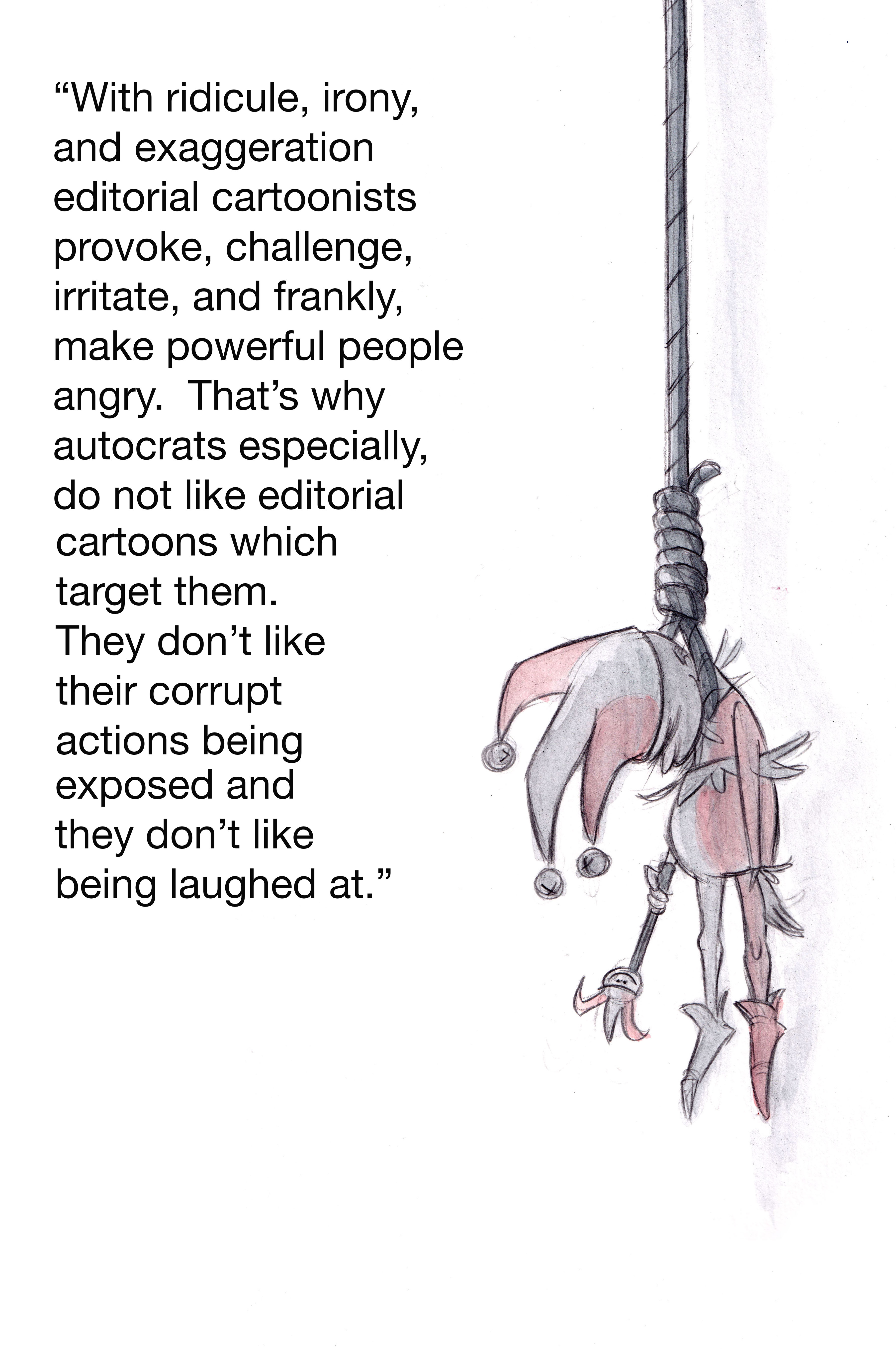 Political cartoon by Ann Telnaes, “Censoring the satirists”, 2025-09-18.