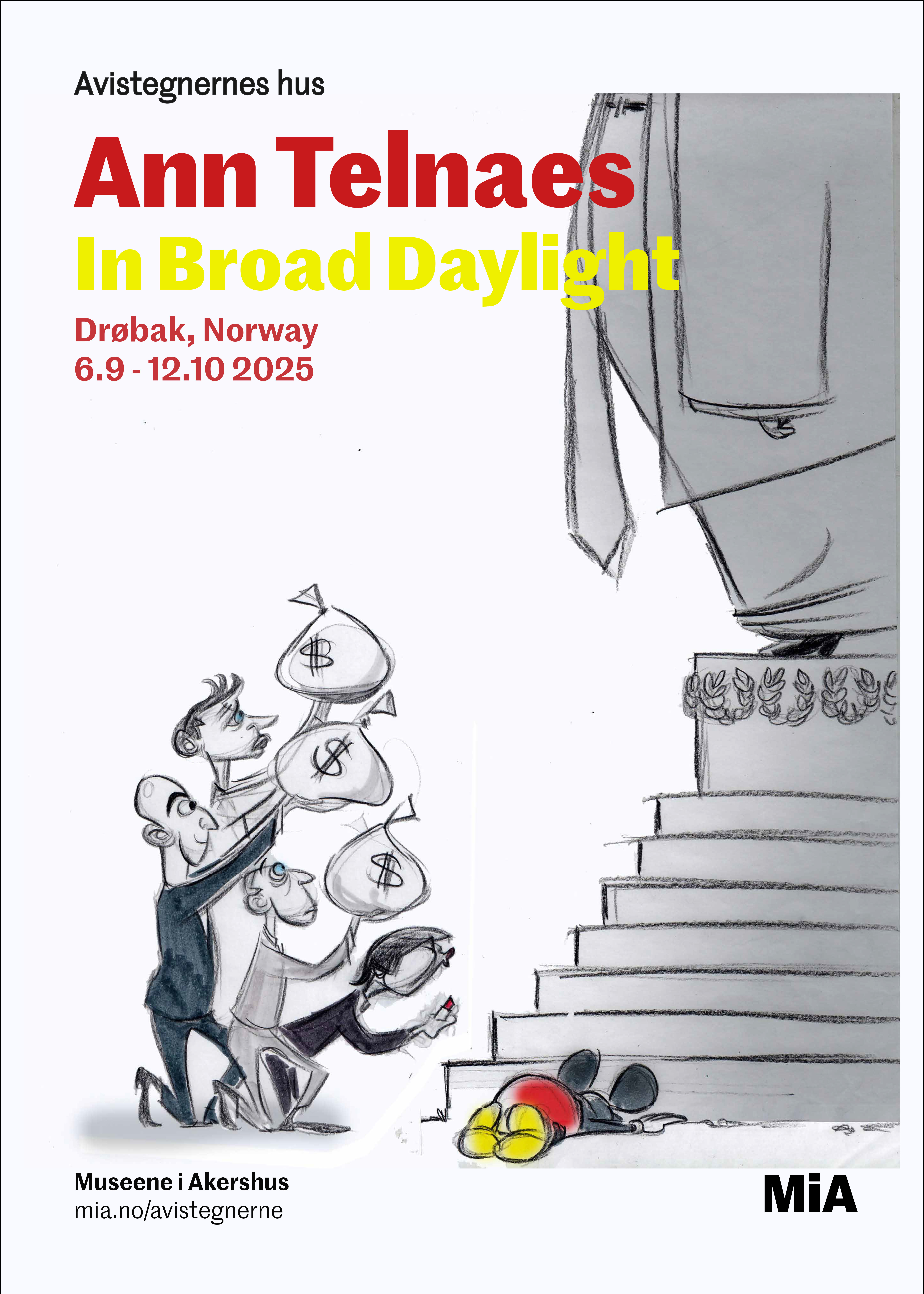 Political cartoon by Ann Telnaes, “Exhibition in Norway”, 2025-09-07.