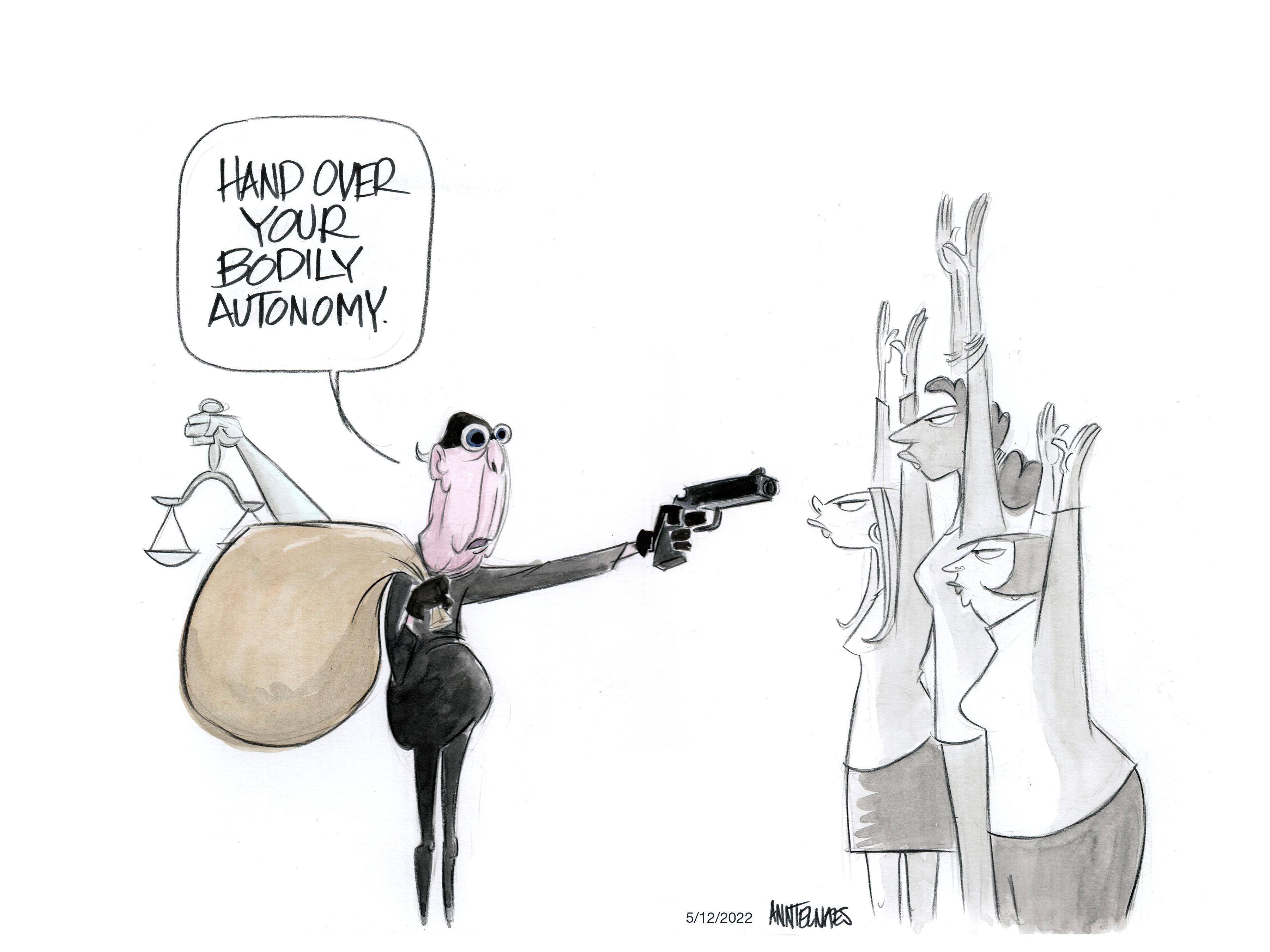 Political cartoon by Ann Telnaes, “The shameful legacy of Sen. Mitch McConnell”, 2025-02-21.