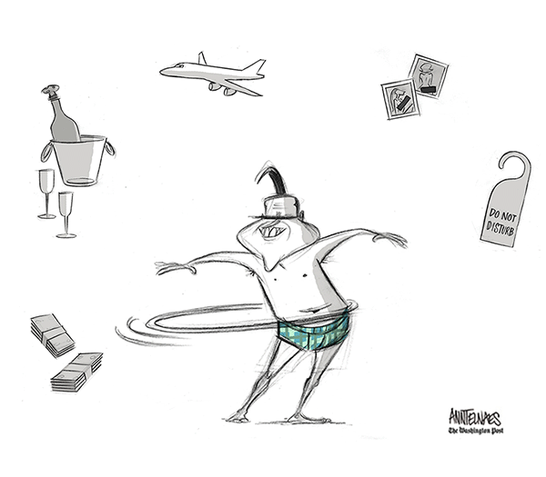 Political cartoon by Ann Telnaes, “Trump names Matt Gaetz as Attorney General”, 2024-11-14.