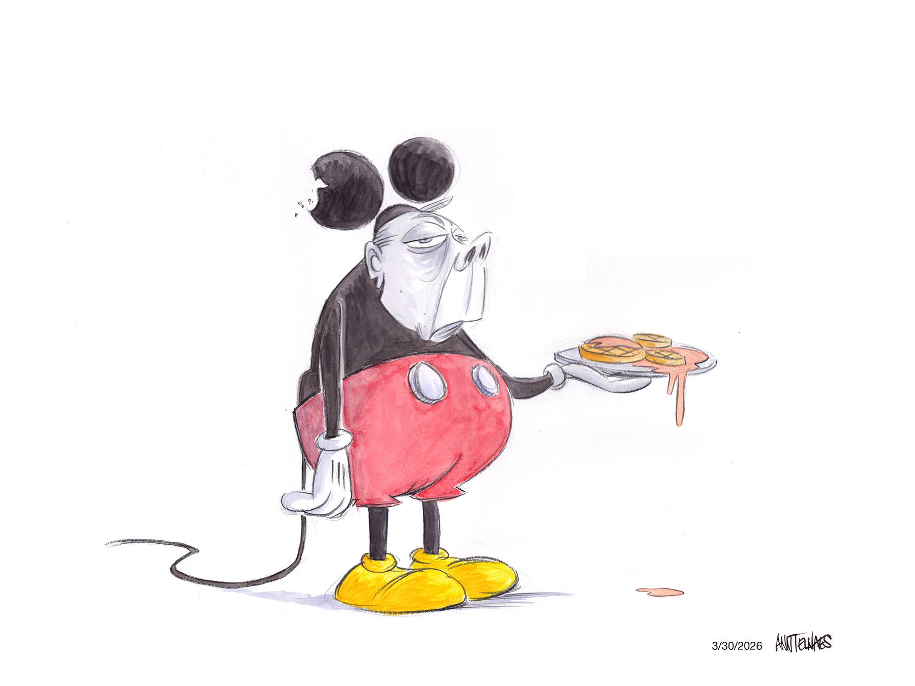 Political cartoon by Ann Telnaes, “Trump's rat”, 2026-03-30.