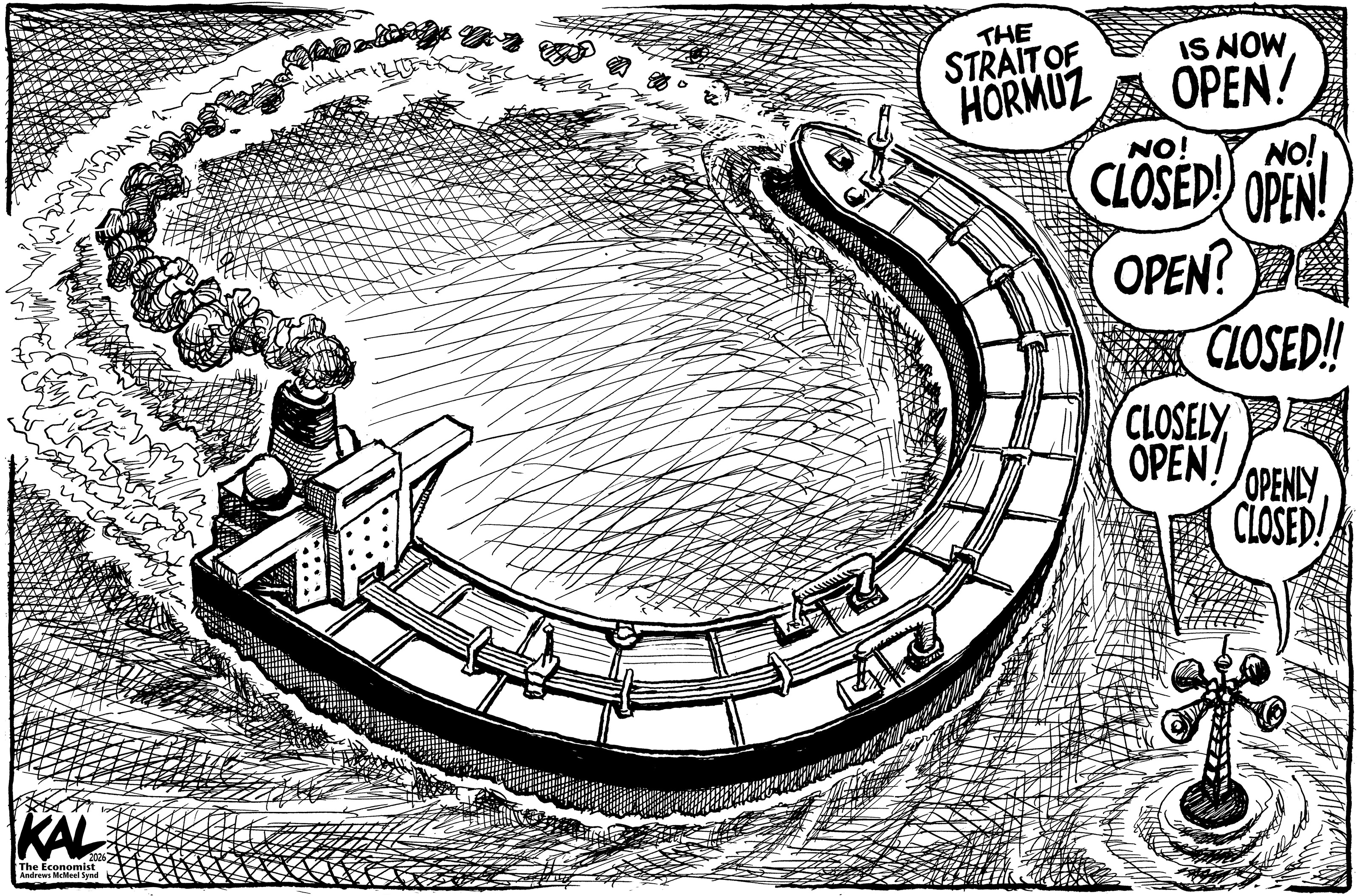 Political cartoon by Kevin Kallaugher, “A Rounding Error”, 2026-07-17.