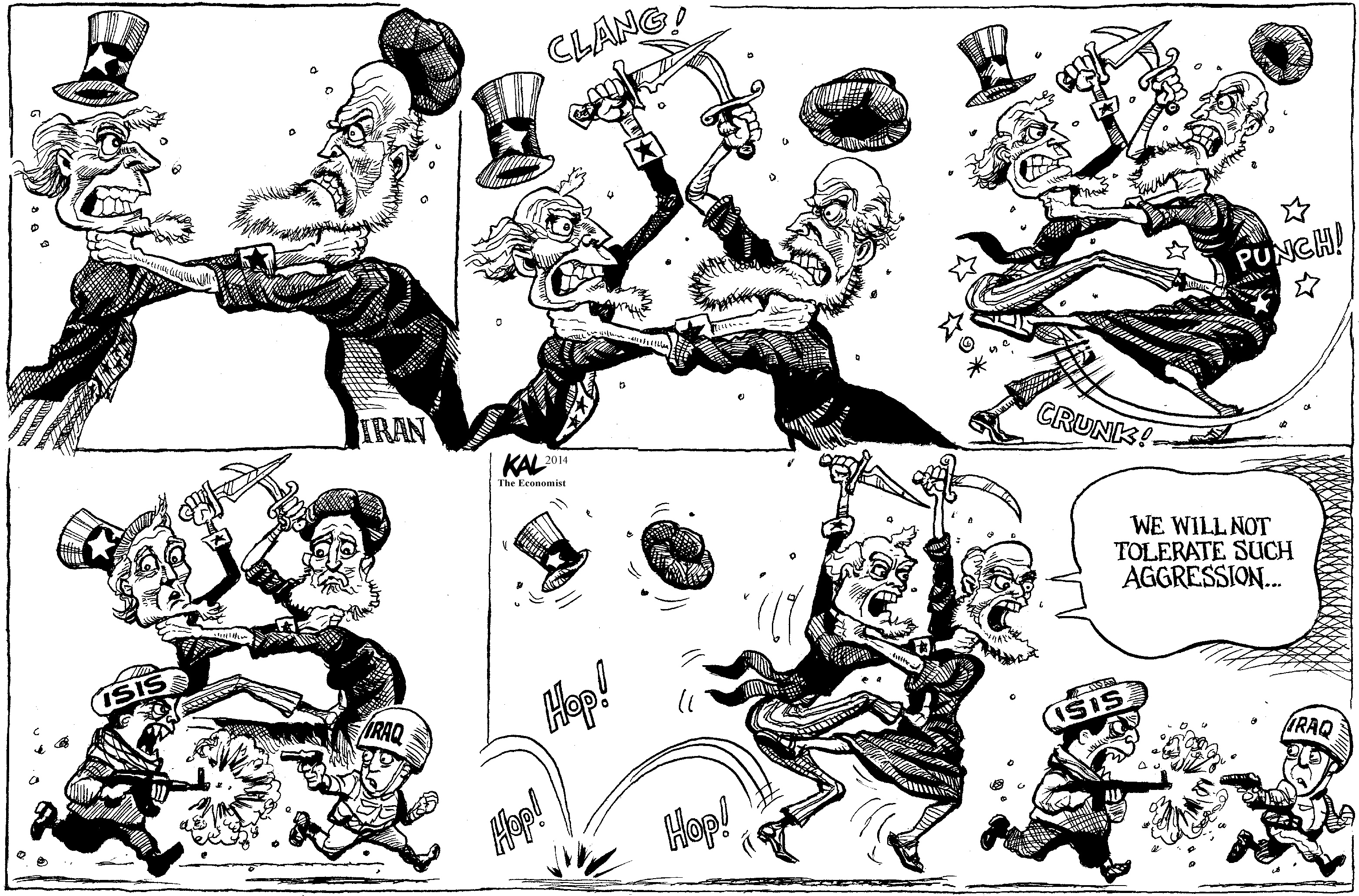 Political cartoon by Kevin Kallaugher, “Cartoon Callback”, 2025-06-17.