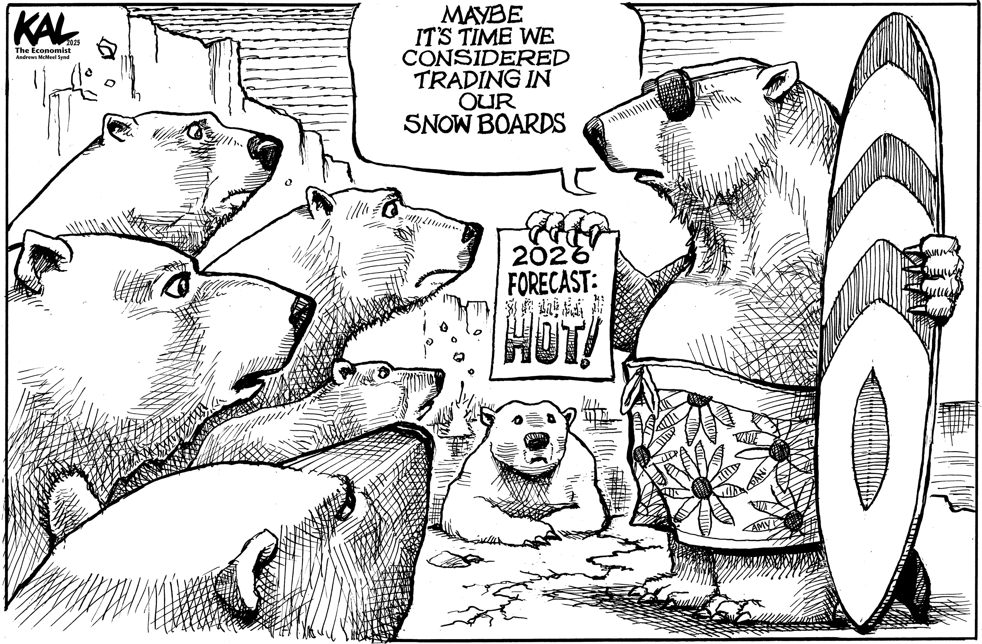 Political cartoon by Kevin Kallaugher, “Heated Discussions”, 2026-01-18.