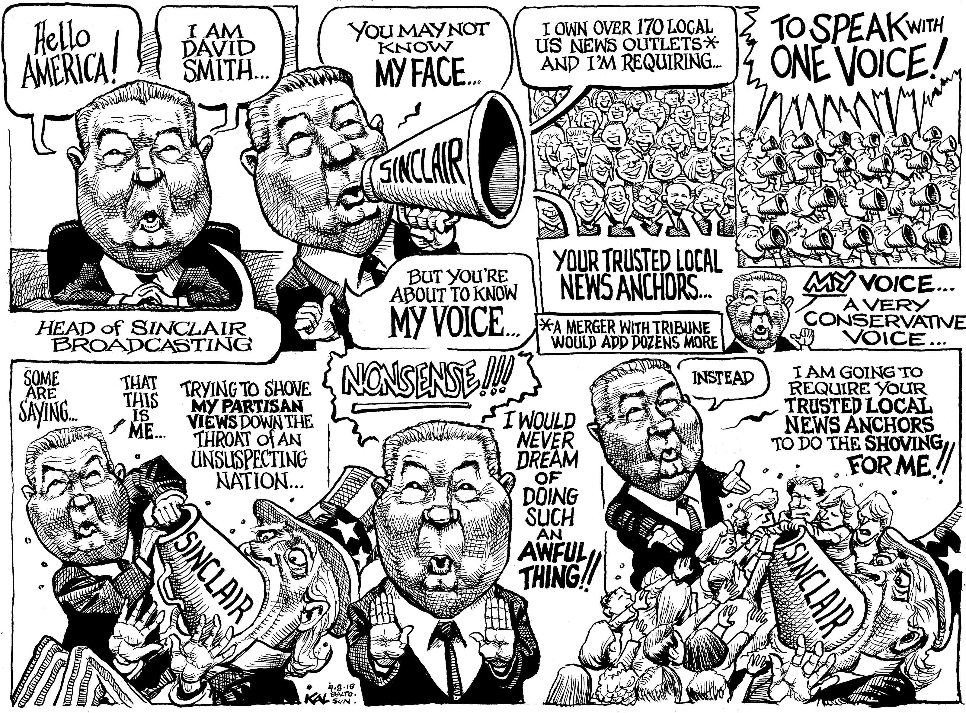 Political cartoon by Kevin Kallaugher, “Kal is Out at The Sun”, 2025-07-01.
