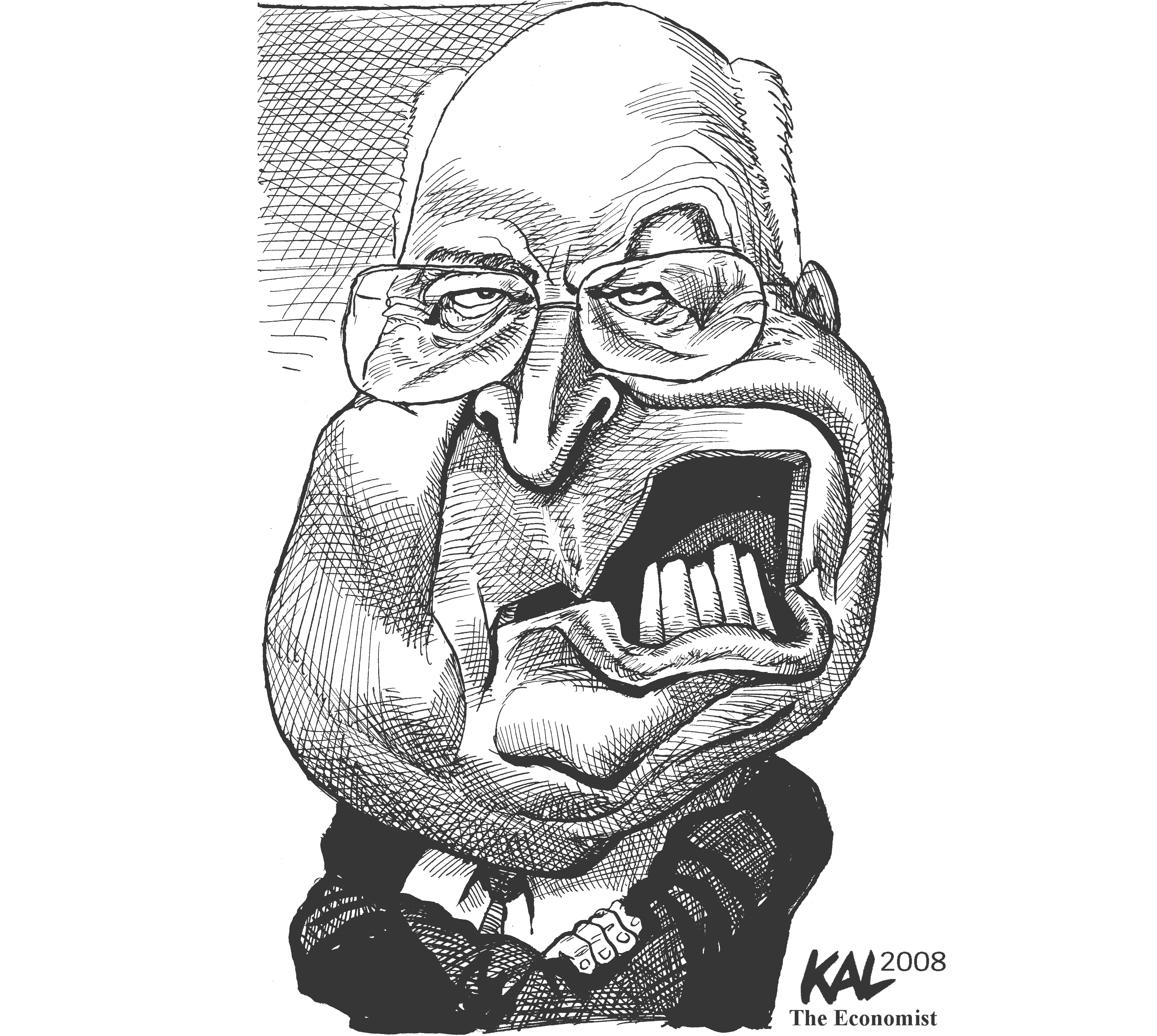 Political cartoon by Kevin Kallaugher, “Quite the Dick”, 2025-11-04.