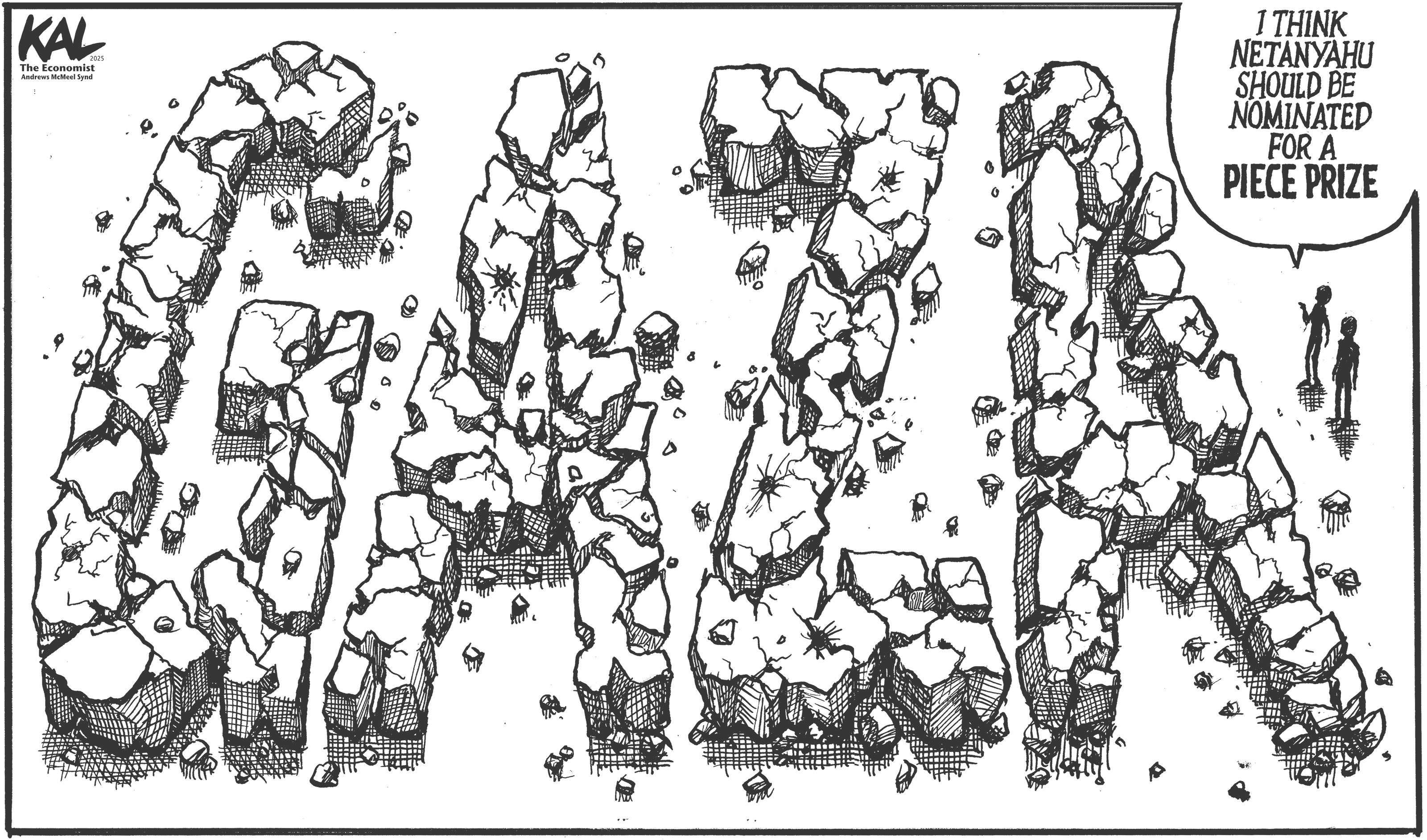 Political cartoon by Kevin Kallaugher, “Simple Scribbles”, 2025-07-11.