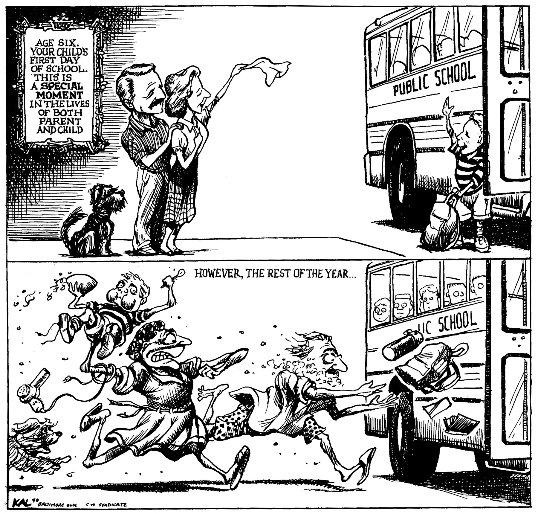 Political cartoon by Kevin Kallaugher, “When Topical is Typical”, 2026-09-04.