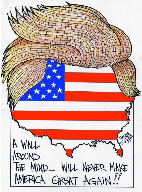 Political cartoon by Nanda Soobben, “Bigwig”, 2016-02-26.