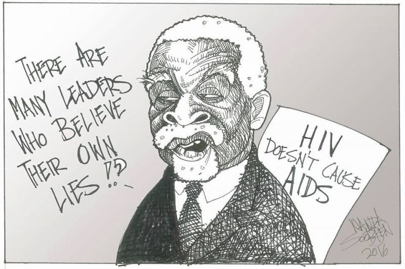 Political cartoon by Nanda Soobben, “Hypocrisy”, 2016-05-09.