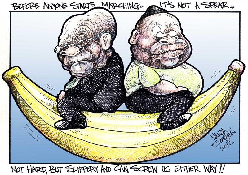 Political cartoon by Nanda Soobben, “Untitled”, 2012-09-21.