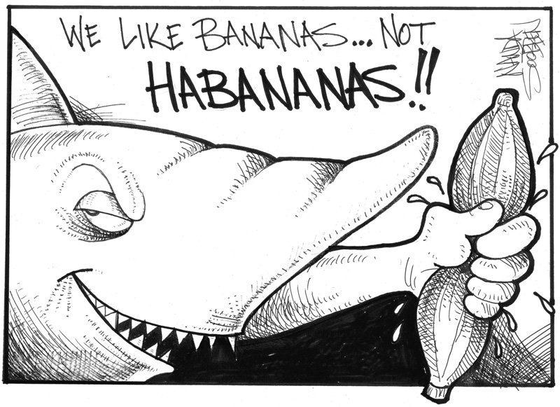 Political cartoon by Nanda Soobben, “Untitled”, 2012-10-22.