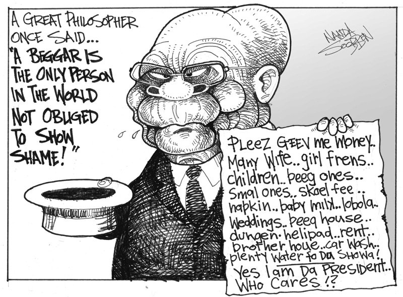 Political cartoon by Nanda Soobben, “Untitled”, 2012-12-08.