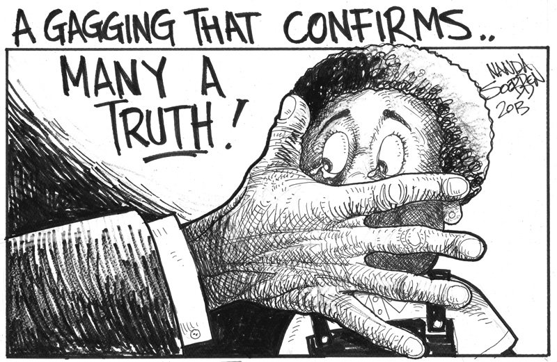 Political cartoon by Nanda Soobben, “Untitled”, 2013-01-26.
