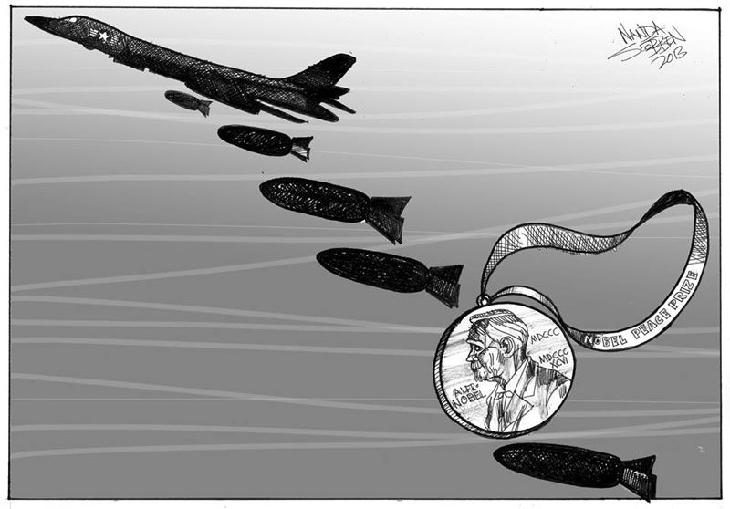 Political cartoon by Nanda Soobben, “Untitled”, 2013-09-04.