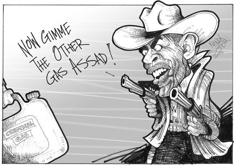 Political cartoon by Nanda Soobben, “Untitled”, 2013-09-16.