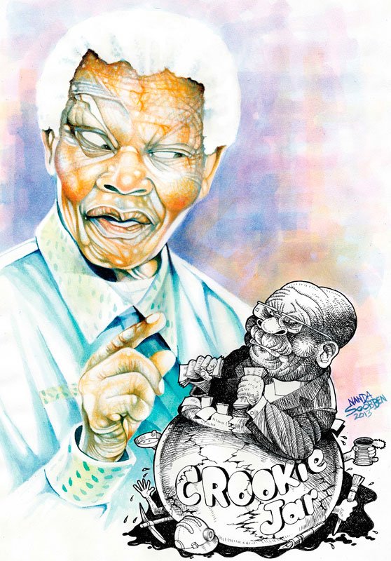Political cartoon by Nanda Soobben, “Untitled”, 2013-12-10.