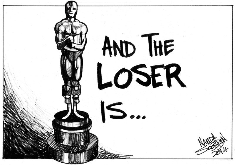 Political cartoon by Nanda Soobben, “Untitled”, 2014-03-03.