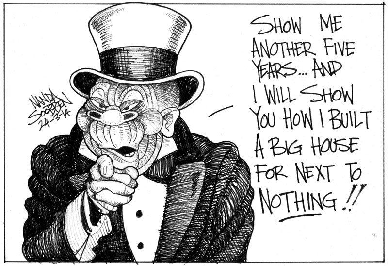 Political cartoon by Nanda Soobben, “Untitled”, 2014-03-24.