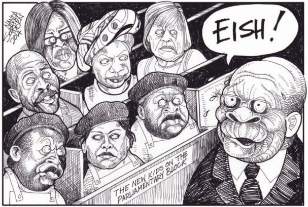Political cartoon by Nanda Soobben, “Untitled”, 2014-05-19.