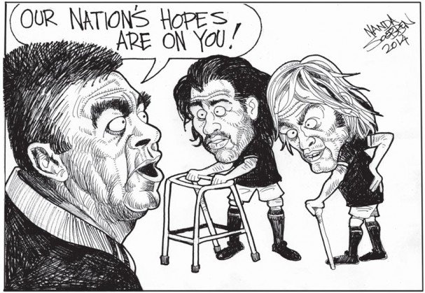 Political cartoon by Nanda Soobben, “Untitled”, 2014-05-21.