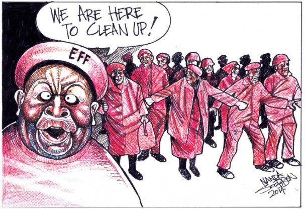 Political cartoon by Nanda Soobben, “Untitled”, 2014-05-22.
