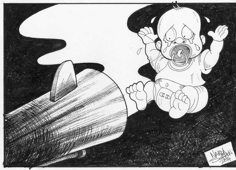 Political cartoon by Nanda Soobben, “Untitled”, 2014-07-26.