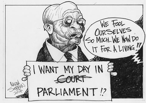 Political cartoon by Nanda Soobben, “Untitled”, 2014-11-24.