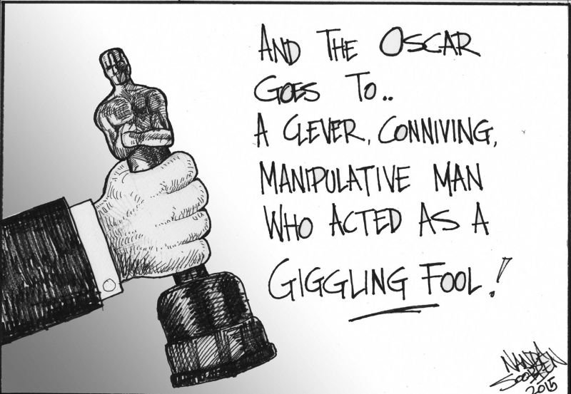 Political cartoon by Nanda Soobben, “Untitled”, 2015-02-23.