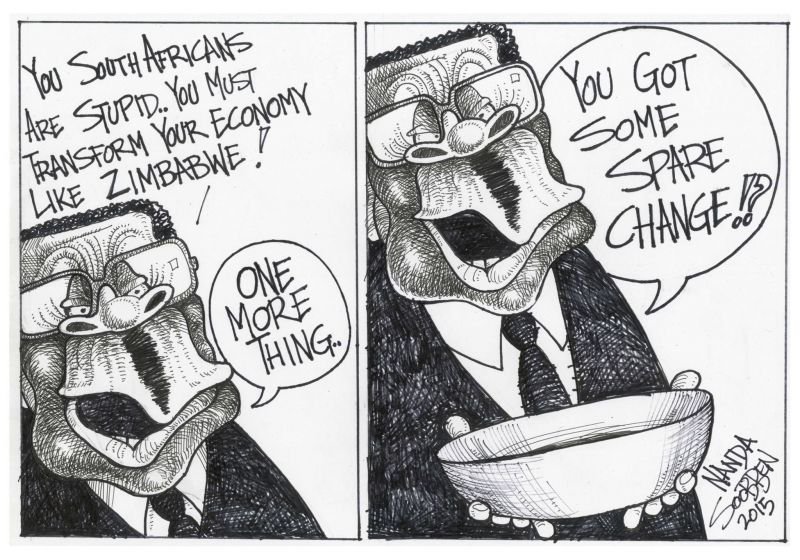 Political cartoon by Nanda Soobben, “Untitled”, 2015-04-11.