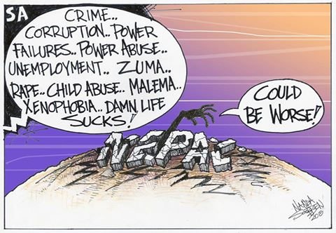 Political cartoon by Nanda Soobben, “Untitled”, 2015-04-30.
