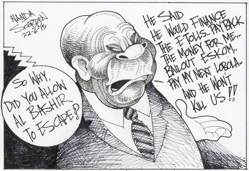 Political cartoon by Nanda Soobben, “Untitled”, 2015-06-22.
