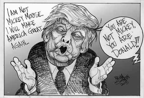 Political cartoon by Nanda Soobben, “Untitled”, 2015-07-28.