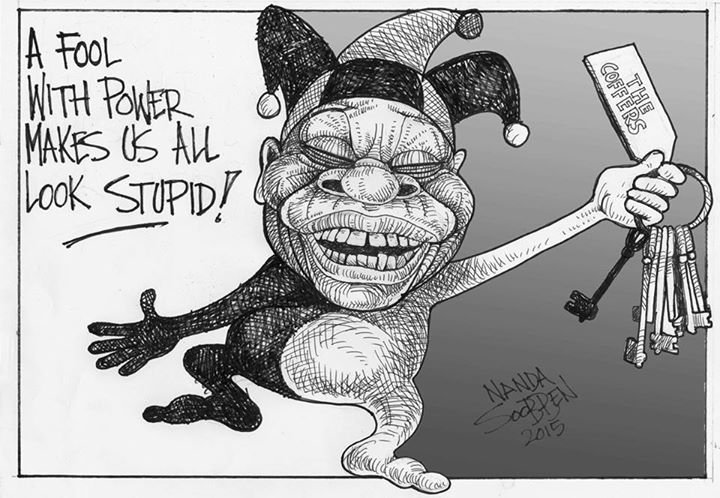 Political cartoon by Nanda Soobben, “Untitled”, 2015-12-14.