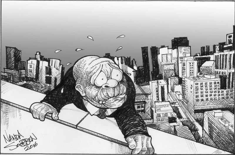 Political cartoon by Nanda Soobben, “Untitled”, 2016-01-22.