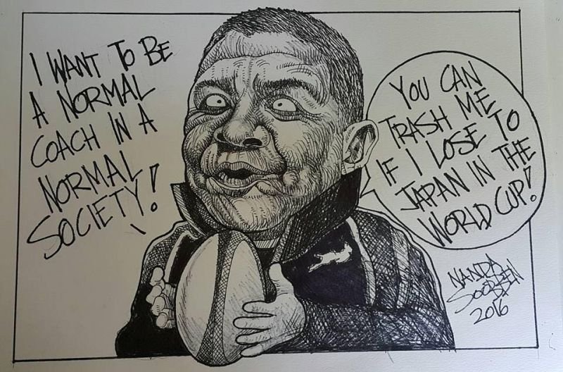 Political cartoon by Nanda Soobben, “Untitled”, 2016-04-17.
