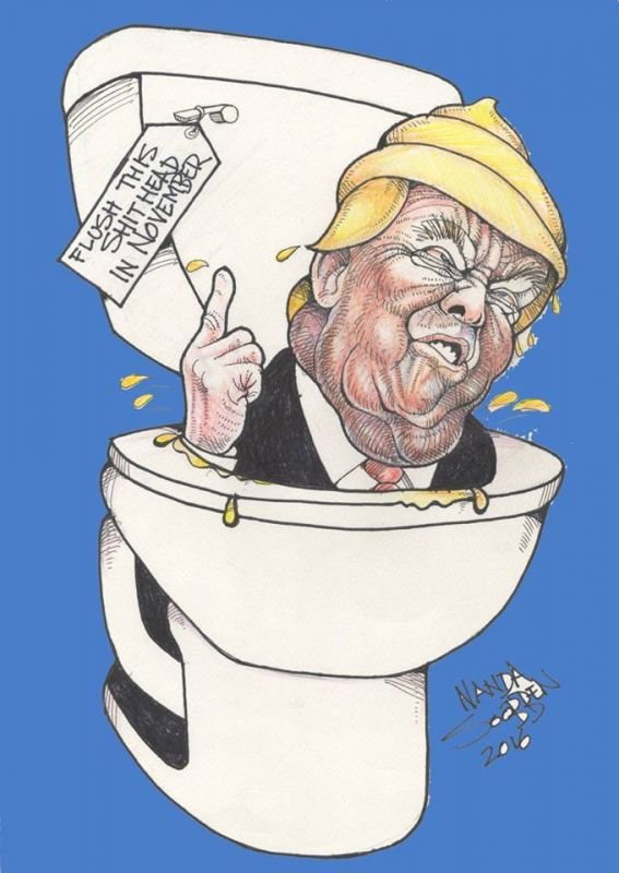 Political cartoon by Nanda Soobben, “Untitled”, 2016-06-18.
