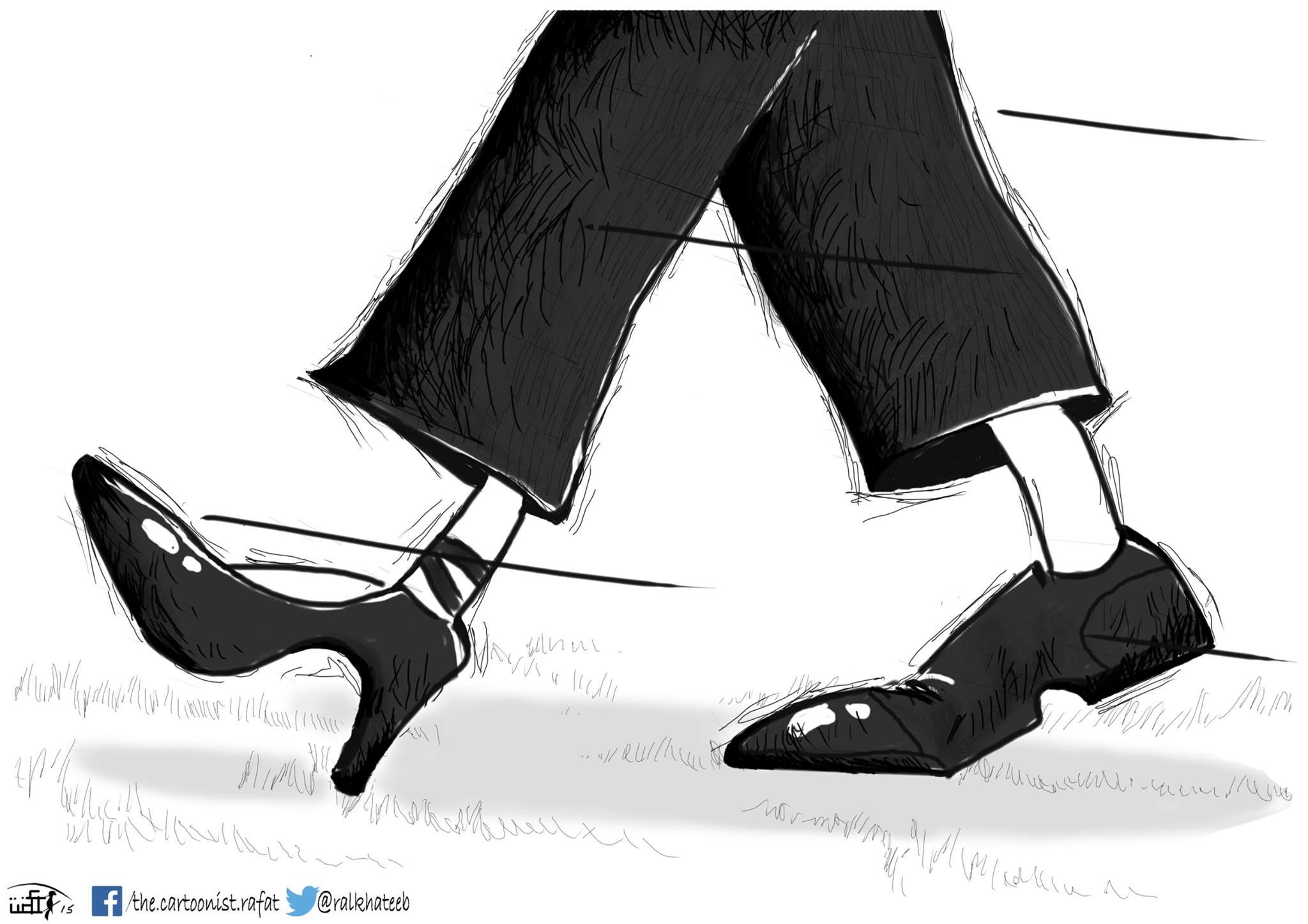 Political cartoon by Rafat Alkhatib, “Community”, 3 May 2015.