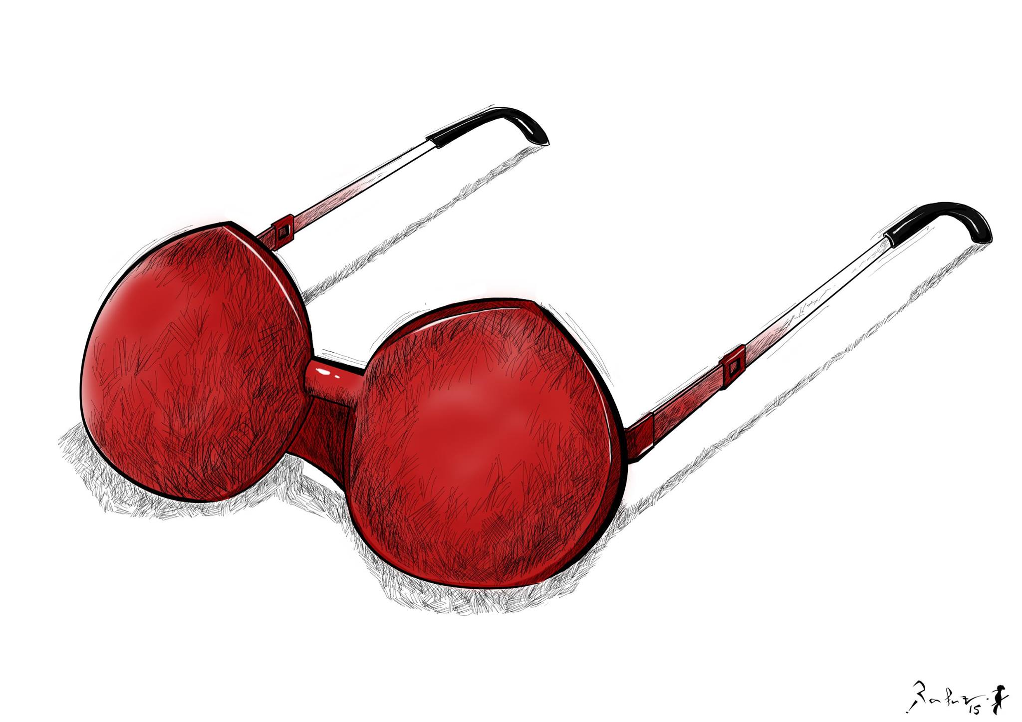 Political cartoon by Rafat Alkhatib, “Sexual harassment”, 12 December 2015.