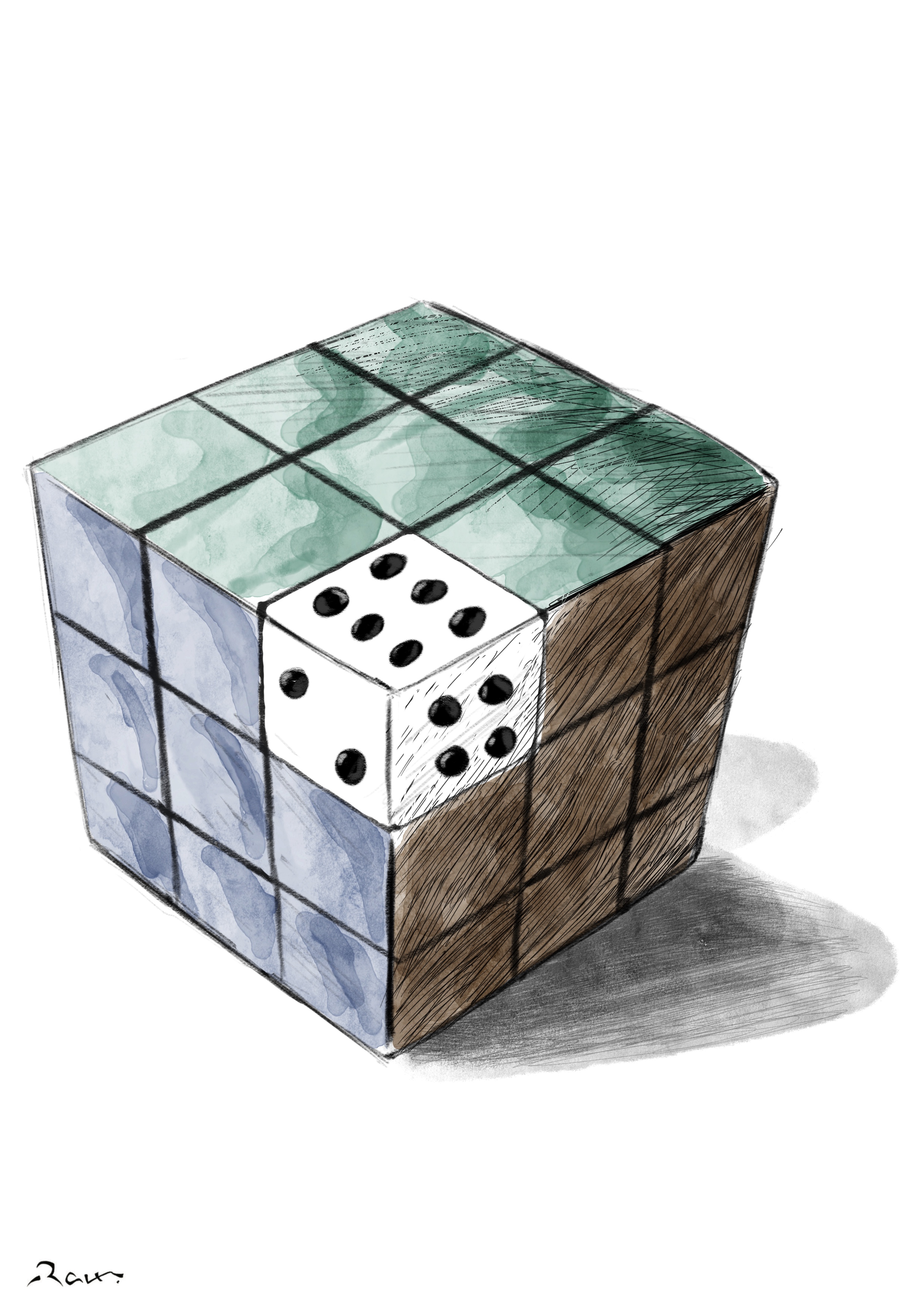 Political cartoon by Rafat Alkhatib, “Smart Work”, 25 July 2023.