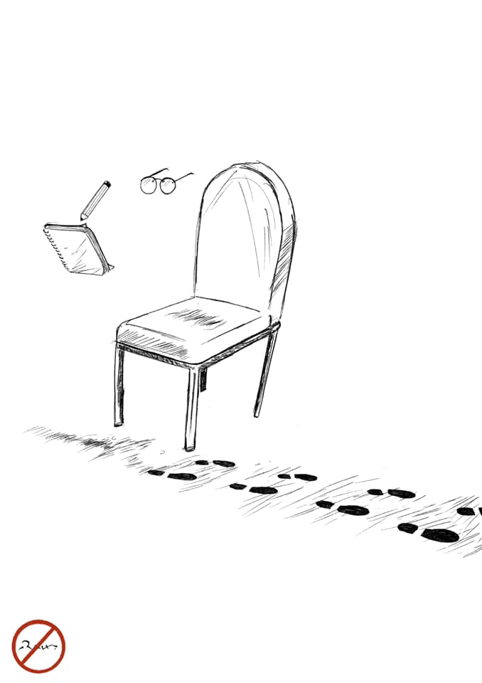 Political cartoon by Rafat Alkhatib, “Taking Forced break!”, 11 December 2020.