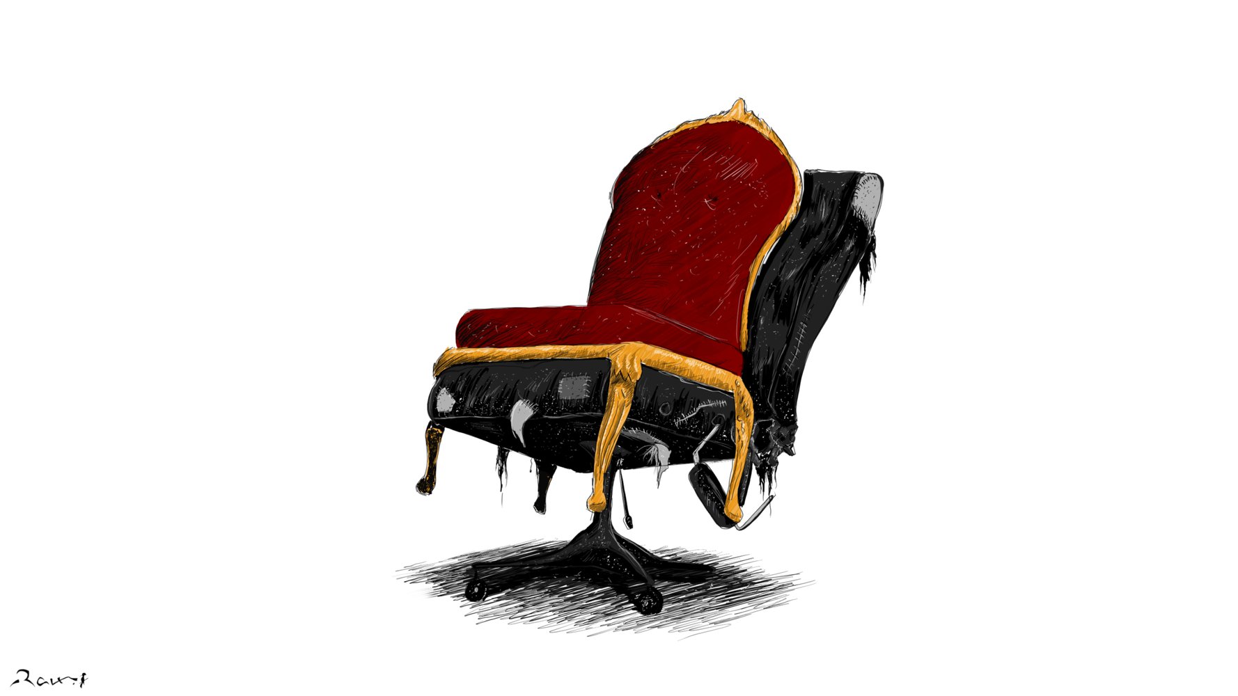 Political cartoon by Rafat Alkhatib, “The new government”, 5 June 2018.