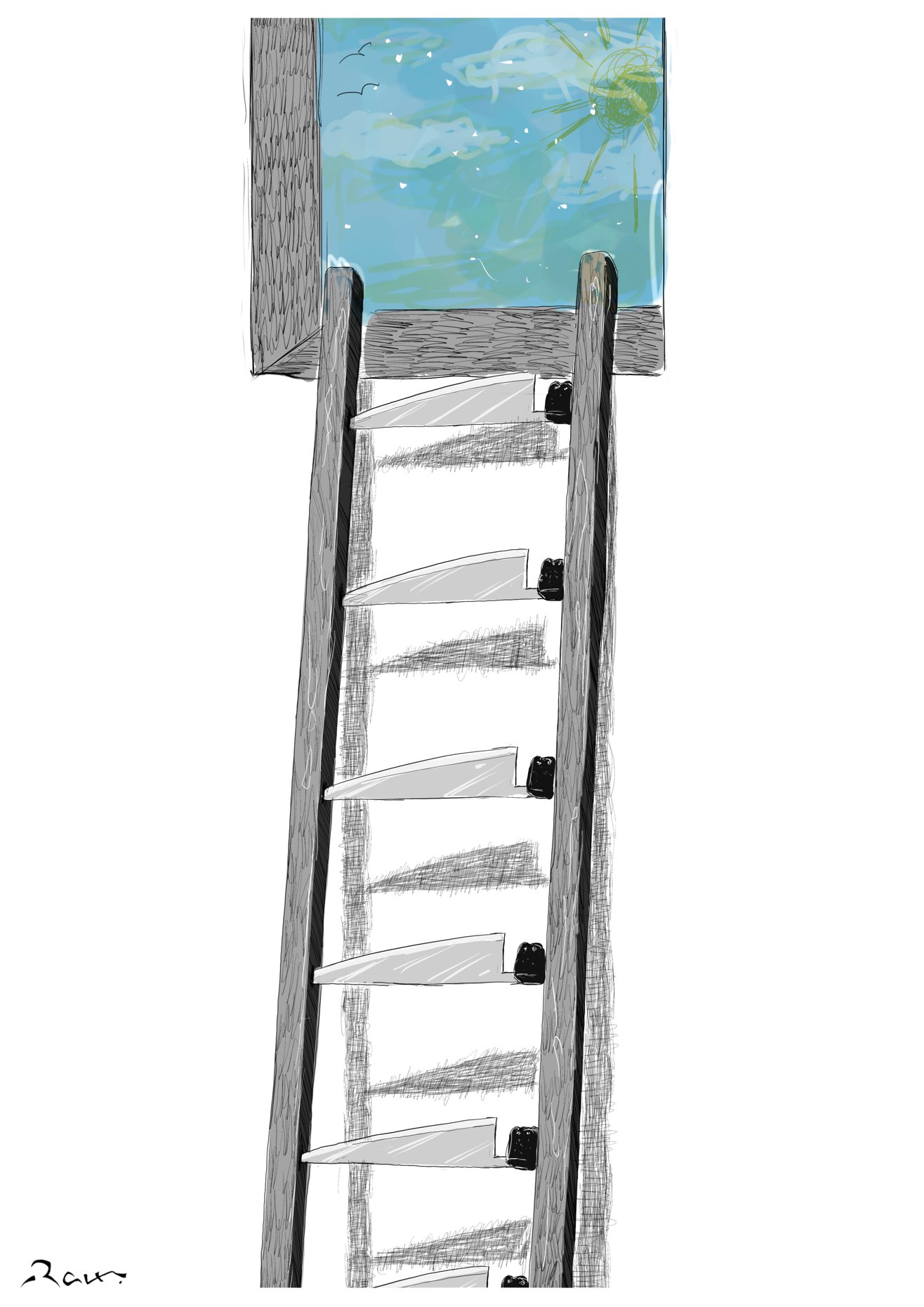 Political cartoon by Rafat Alkhatib, “Willing to pay?”, 12 June 2018.
